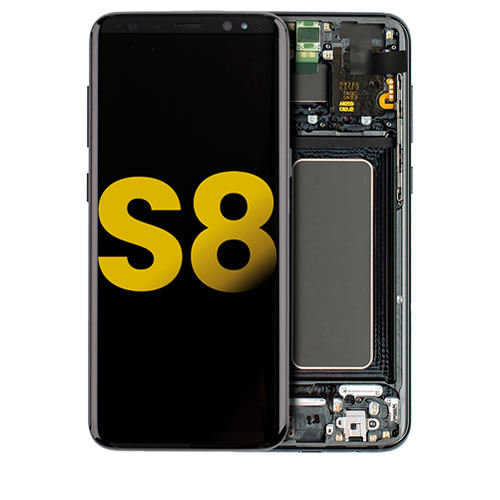 Samsung S8 Original Refurbished Screen - Black